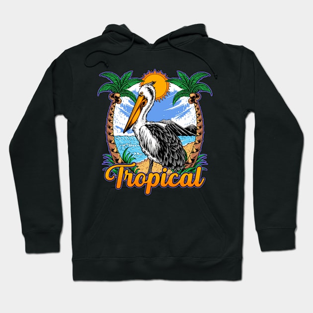 Tropical vibes Hoodie by phsycartwork